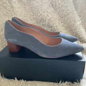 Cole Haan blue suede pumps